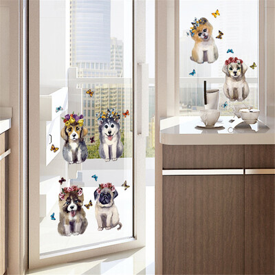 

〖Follure〗Dogs Avatar Removable Wall Decal Family Home Sticker Mural Art Home Decor