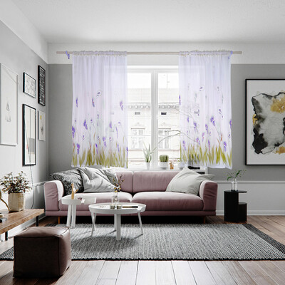 

Toponeto Daffodil Flower Tulle Curtain Handle Tulle Coveted 1 Fabric