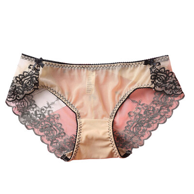 

Toponeto Women Pantie Sexy Lace knicker High Elastic Embroidery Yarn Underpants Underwear