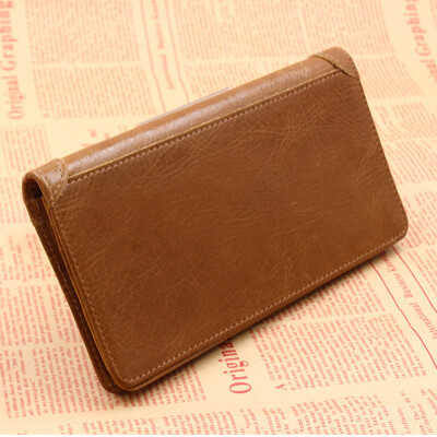 

Tailored Men Genuine Leather Wallet Leather CreditID Card Holder Purse Wallet BK