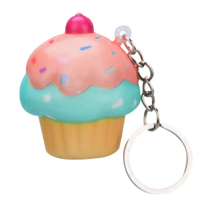 

Siaonvr Kawaii Adorable Ice Cream Cake Scented Cream Slow Keychain Stress Reliever Toy