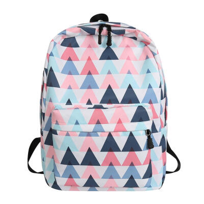 

Cartoon Print Women Canvas Backpacks Students Travel School Shoulder Bags