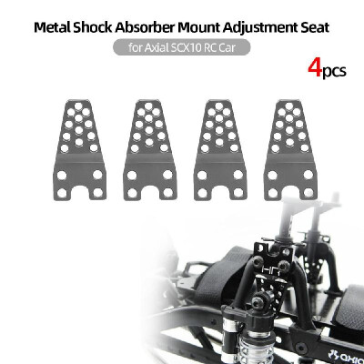 

4pcs Metal Shock Absorber Mount Adjustment Seat for Axial SCX10 RC Car