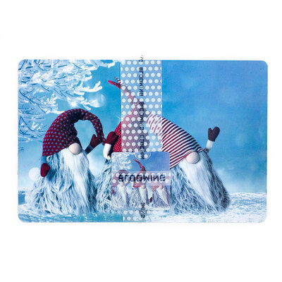 

Christmas Placemat Set Winter Dining Room Kitchen Table Mat Holiday Home Decor 6pcs Placemats&6pcs Coasters Kitchen Gadget