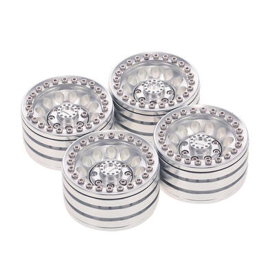 

4pcs Aluminum Alloy 19in Tire Hub Beadlock Wheels Rims for 110 RC Crawler