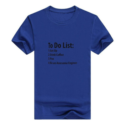 

Engineer To Do List Funny Be Awesome List Engineer Gift Mans t-Shirt