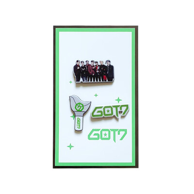

redCherry Blackpink TWICE EXO Got7 Seventeen Brooches Button Badges Pins Set for Clothes Backpack Pencil Case