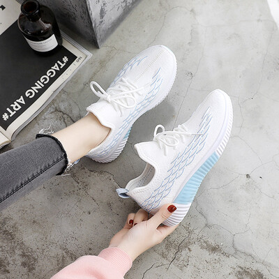 

Womens sneakers mesh breathable white shoes 2019 summer new womens shoes Korean version of Joker ins Super Fire Torre shoes