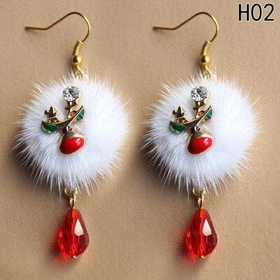 

Beautiful Earrings Decoration Red Crystal Earrings - Plum Deer