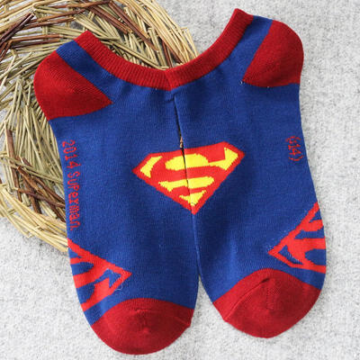

1 Pair Cartoon Casual Couple Socks Breathable Invisible Cotton Ankle Socks Mens Socks