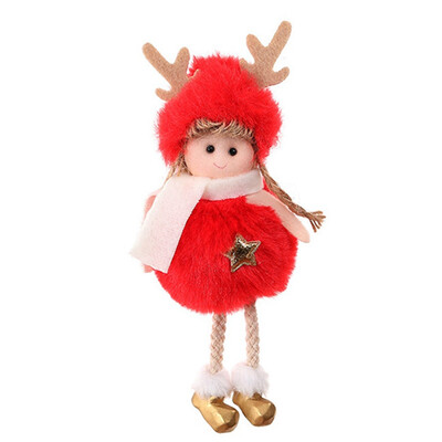 

Christmas Angel Snowflake Plush Doll Toy Christmas Tree Pendant Decoration Home
