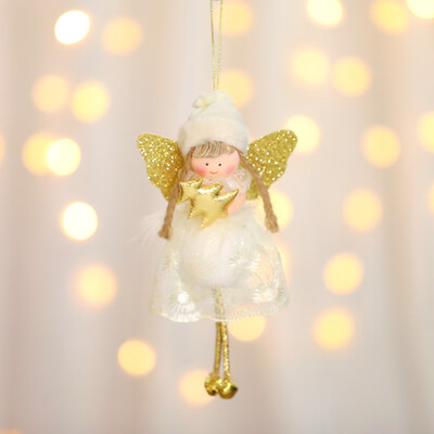 

Siaonvr Christmas Tree Creative Decoration Pendant Cute Angel Lace Doll