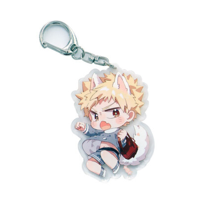 

Fat Bear 1Pcs My Hero Academia Acrylic Cartoon Figure Car Key Chains Holder Keyrings Graduation Christmas Gift