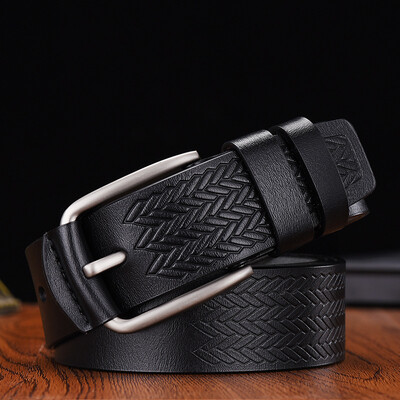 

Leather belt mens pin buckle belt mens antique leather belt female wild casual belt