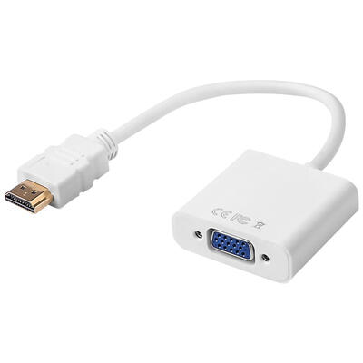 

HDMI to VGA Adapter Gold Plated 1080P Male to Female Converter Video Cable