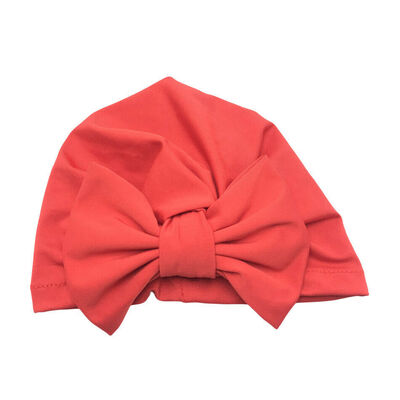

Newborn Baby Girls Turban Soft Silk Beanie Bow Hat Cap Wrap Headwear Headband