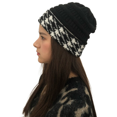

Tailored Women Stitching Outdoor Hats Crochet Knit Holey Beanie Cap