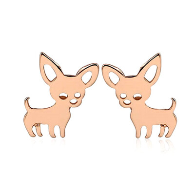 

1 Pair New Style Stud earrings 3 colors deer earrings tiny delicate earring Women girl jewelry Best Gift
