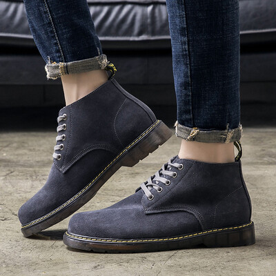 

Autumn&winter new mens shoes Martin boots high help outdoor tooling shoes Korean version