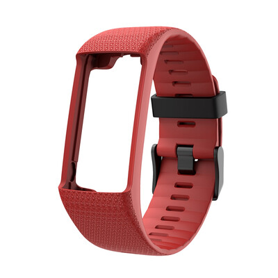 

Silicone Replacement Strap Black Buckle Wristband Watch Band for Polar A360 A370 GPS Smart Watch Smart Bracelet