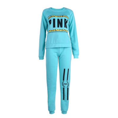 

Women Tops & Pants Set Tracksuit Letter Printed Sweatshirt