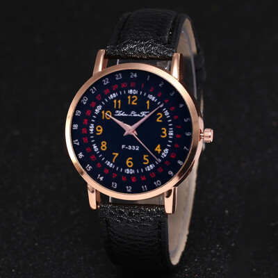 

Genuine Womens Roman Numerals watches women clock Luxury Fashion Leather Band Analog Quartz Round WristWatches Montre Femme &Ff