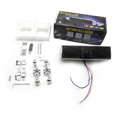 

Motorcycle Wireless Stereo Speakers Handlebar MP3 Music Player Water-Resistant LED Display Stereo System