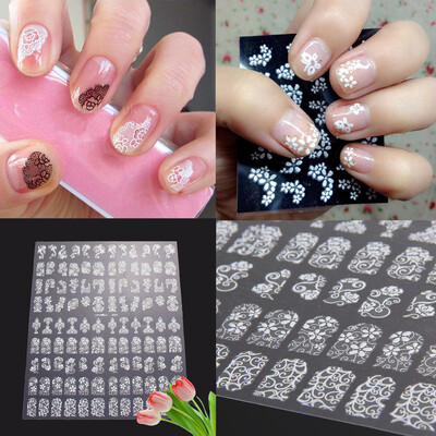 

108pcs 3D DIY Flower Design Nail Art Stickers Flower Manicure Tips Decals