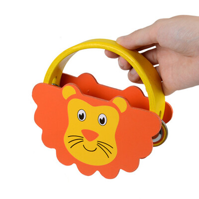 

YIWULAColorful Cartoon Animal Rattles Toys Kids Educational Toys Musical Hand Bell