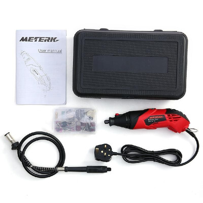 

Meterk Electric Grinder Set 85pcs 6-Speed Variable Speed Electric Drill Grinding Rotary Tool Kit for Milling Polishing Engraving