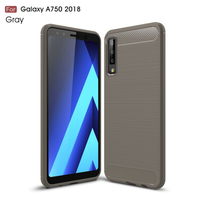 

Back Cover For Samsung Galaxy A7 2018 A750 Case Carbon fiber Soft Fundas Coque Celulars Fecoprior