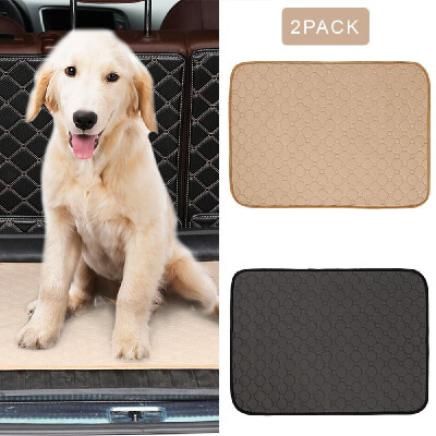 

2PCS Dog Pee Pads Pet Training Mat Dog Diapers Puppy Pads Waterproof Absorbent Washable Reusable Pads for Dogs Cats Rabbit