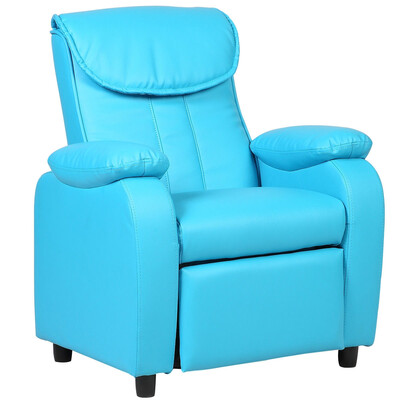 

Kid Recliner Sofa Armrest Chair -Blue