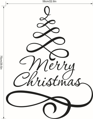

〖Follure〗Merry Christmas Background Wall Decoration Removable Wall Stickers