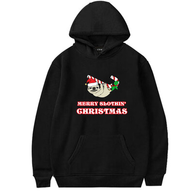 

dgaf&bae Funny Animals Sloth Hoodies Christmas Cute Graphic Pullover Hoodie for Women & Teen Girls