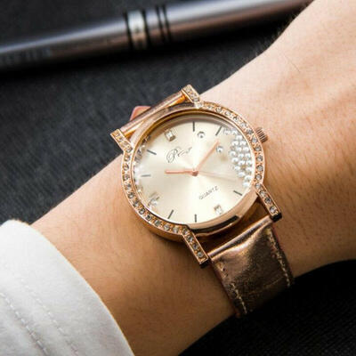

Watch Wristwatch Leather Bracelet Analog Quartz Watches Roman Watches Ladies