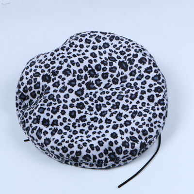 

Korean explosions Hat ladies autumn&winter berets England retro Leopard octagonal pumpkin Hat student painter Hat wholesale