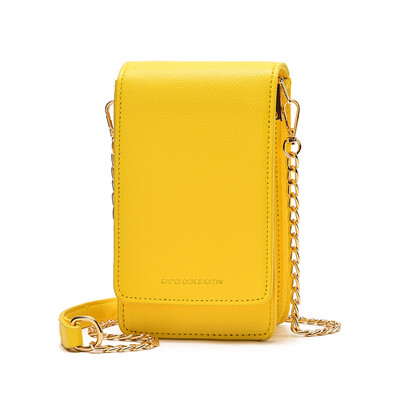 

Mobile Baggage Girls Summer New Fashion One Shoulder Slant Baggage Small CK Chain Lovely