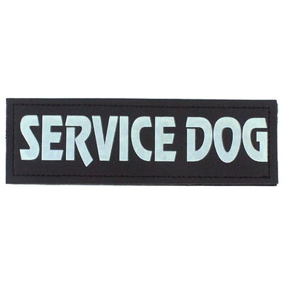 

1Pair Reflective Detachable Labels Nylon Sticker for Service Dog Trainging UK