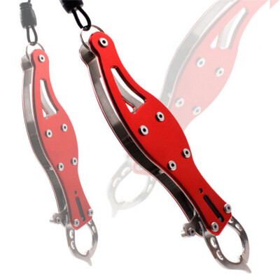 

Fishing Grip Clamp Stainless Steel Portable Fish Controller Fishing Pliers With Anti-lost Lanyard Fishing Tackle Tool