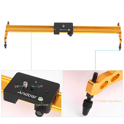 

Andoer 60cm Video Track Slider Dolly Track Rail Stabilizer Aluminum Alloy for Canon Nikon Sony Cameras Camcorders Max Load Capacit