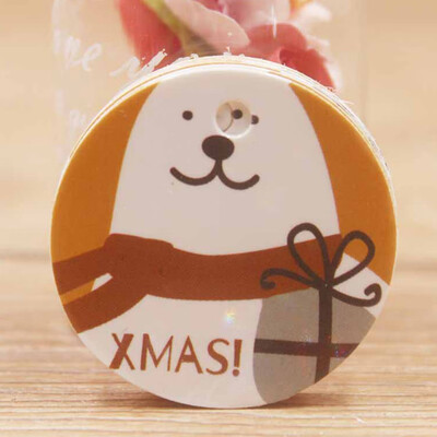 

100pcs\set Cute Circle Shape Kraft Christmas Paper Gift Hang Tag For Christmas Favors\Baby Toy Display Package\Label Tag