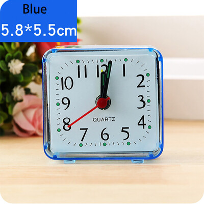 

Siaonvr Square Small Bed Compact Travel Quartz Beep Alarm Clock Cute Portable