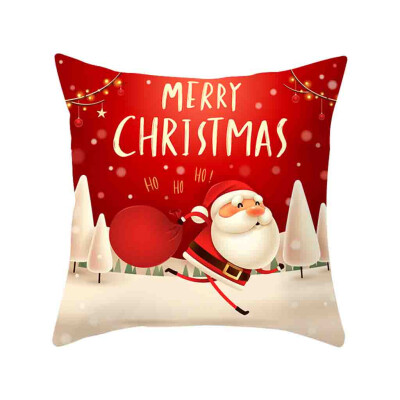 

Siaonvr Christmas Pillow Cover Decor Pillow Case Sofa Waist Throw Cushion Cover