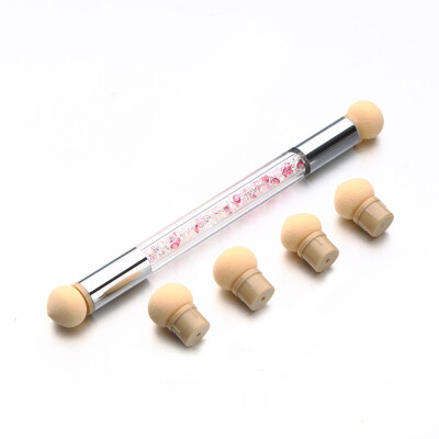 

〖Follure〗Set Glitter Powder Picking Dotting Gradient Pen Brush 6Sponge Nail Art Tools