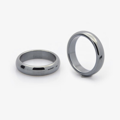 

Non-Magnetic Synthetic Hematite Finger Rings Black 20mm