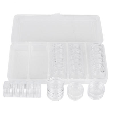 

Greensen 25 Girds Plastic Storage Box Transparent Practical Nail Jewelry Storage Case