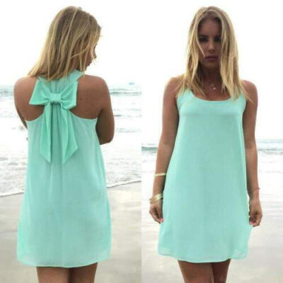 

Women Summer Boho Short Maxi Dress Evening Cocktail Party Beach Dresses Sundress