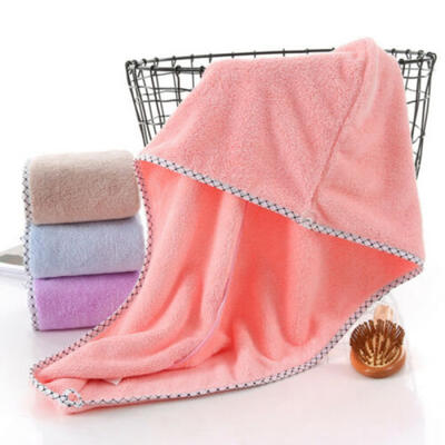 

Microfibre Hair Drying Bath Towel Cloth Shower Wrap Magic Turban Cap Women Dry