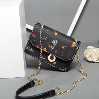 

Summer inssen single-shouldered girl bags 2019 Korean version of girls straddle chain bags students